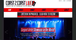 Desktop Screenshot of coast2coastlive.com